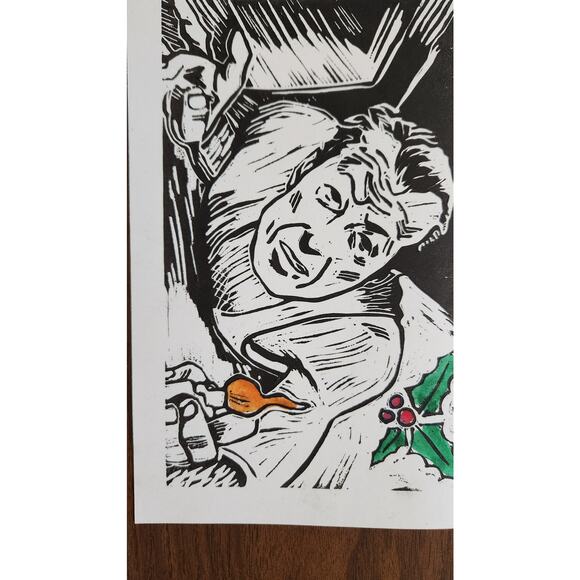 Die Hard Inspired 5"x7" Holiday Greeting Cards Set of 5 Acid Free Card Stock Art - Picture 6 of 8